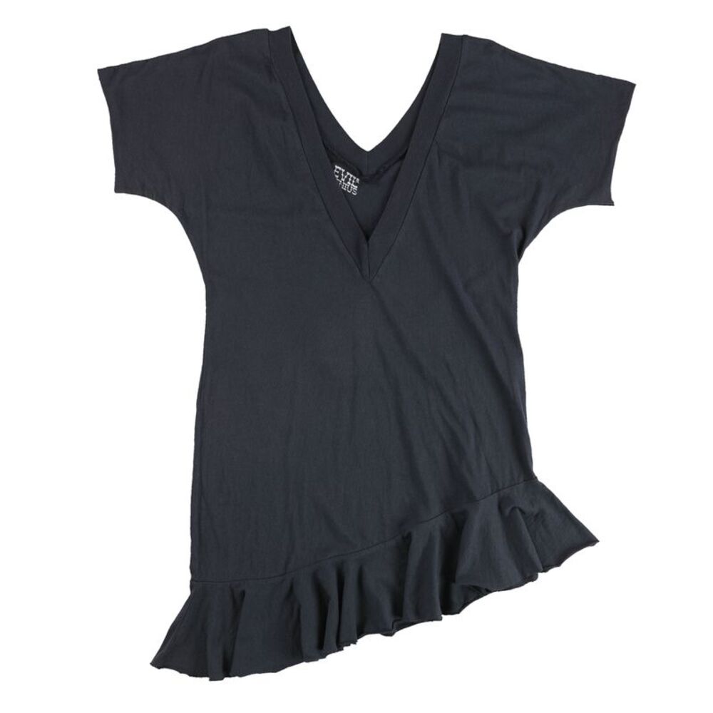 Evil Genius Womens Asymmetrical Tunic Embellished T-Shirt, NWT